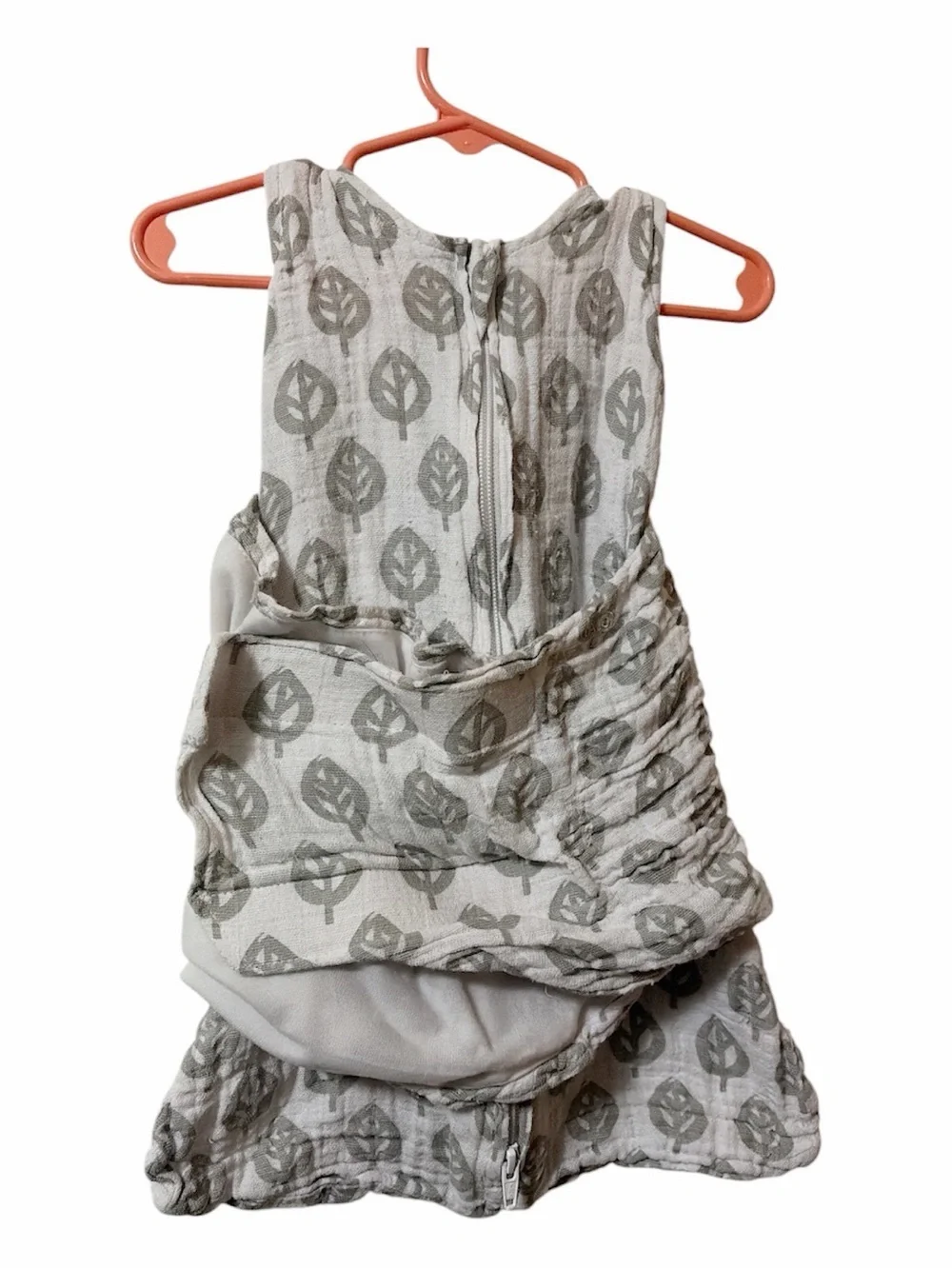Halo Muslin Leaf Print Sleepsack Swaddle Newborn 0-3 Months